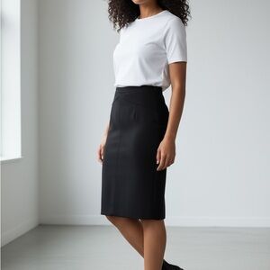 NWT Adrianna Papell Size 4 Black Pencil Skirt